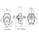 Moltiplicatori per pompe idrauliche - Gr2 - Gr3 con presa per albero cardanico
